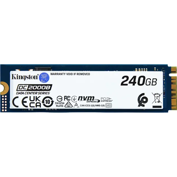 Kingston SSD DC2000B 240GB Data Center NVMe a 7000MB/s PCIe 4.0 M.2 2280