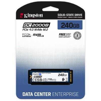 Kingston SSD DC2000B 240GB Data Center NVMe a 7000MB/s PCIe 4.0