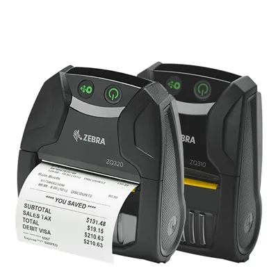 Zebra ZQ320 Plus Impresora portátil Tickets y etiquetas