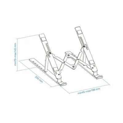 Soporte TooQ TQLRS0033-AL para Portátiles hasta 15'/ Plata