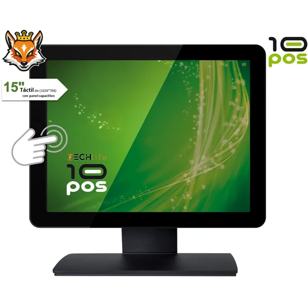 10POS TS-19HV Monitor Especial TPV 15' Táctil 1024x768 VGA/HDMI/USB