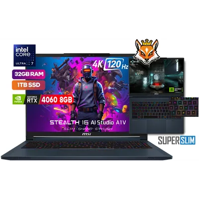 MSI Stealth 16 AI Studio A1VFG-203XES Intel Ultra 7-155H 32GB