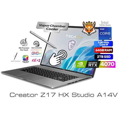 MSI Creator Z17 HX Studio A14VGT-278ES Core i9-14900HX 64GB 2TB