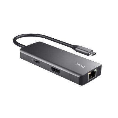 Docking USB Tipo-C Trust Dalyx/ 2xUSB/ 2xUSB Tipo-C/ 1xHDMI/