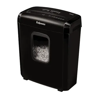 Destructora Fellowes 6M/ Minicorte de 4 x 12mm/ Negra