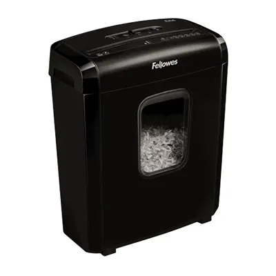 Destructora Fellowes 6M/ Minicorte de 4 x 12mm/ Negra