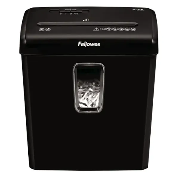 Destructora Fellowes P-30C/ Corte en Partículas de 4 x 34mm/ Negra