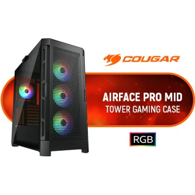 Cougar Airface PRO RGB Negra CAJA ATX Gaming con lateral