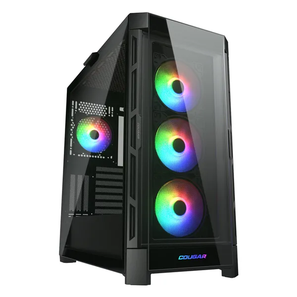 Cougar Duoface PRO RGB Negra Caja ATX con doble panel frontal,  Sistema RGB, Vidrio templado