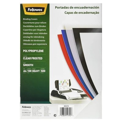 Portadas de Polipropileno Fellowes 54770/ A4/ 500 Micras/ 100