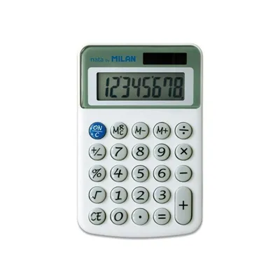 Calculadora Milan 40918BL/ Gris
