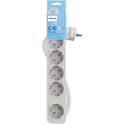 Regleta con Interruptor Philips CHP2154W/10/ 5 Tomas de