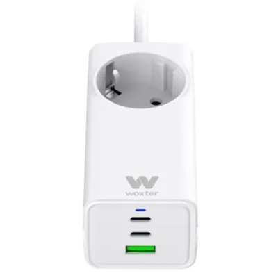 Regleta Woxter PE26-180/ 1 Tomas de Corriente/ 2 USB Tipo-C/ 1