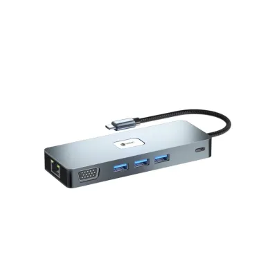 Docking USB Tipo-C Leotec LEDS03/ 3xUSB/ 1xUSB Tipo-C PD/
