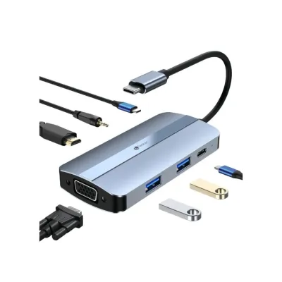 Docking USB Tipo-C Leotec LEDS04/ 2xUSB/ 1xUSB Tipo-C/ 1xUSB