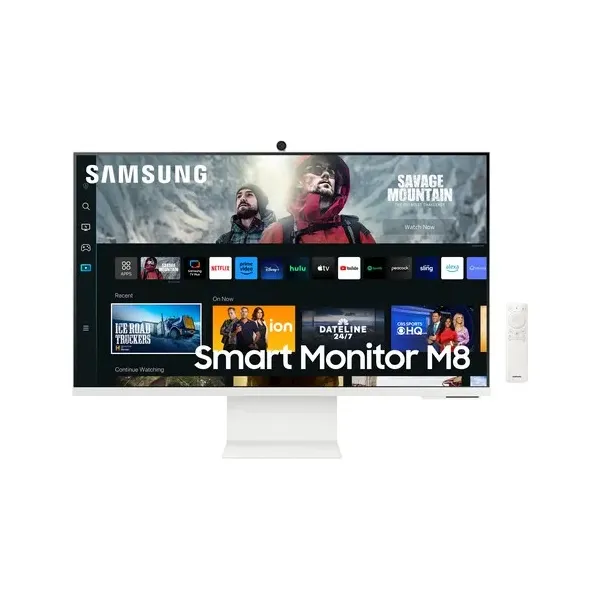 Smart Monitor Samsung M8 S32CM801UU 32'/ 4K/ Smart TV/ Webcam/ Multimedia/ Blanco