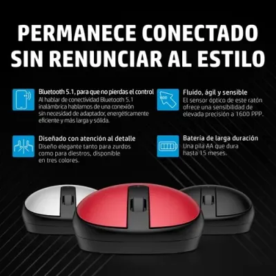 Ratón Inalámbrico por Bluetooth HP 240/ Hasta 1600 DPI