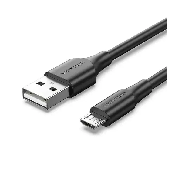 Cable USB 2.0 Vention CTIBF/ USB Macho - MicroUSB Macho/ 1m/ Negro