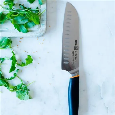 Cuchillo Santoku Bra Efficient A198003/ Hoja 130mm/ Acero