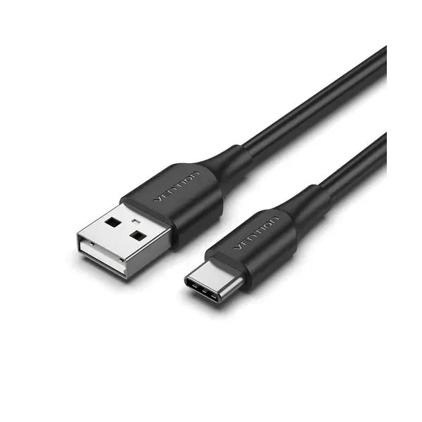 Cable USB 2.0 Tipo-C Vention CTHBD/ USB Tipo-C Macho - USB Macho/ 50cm/ Negro