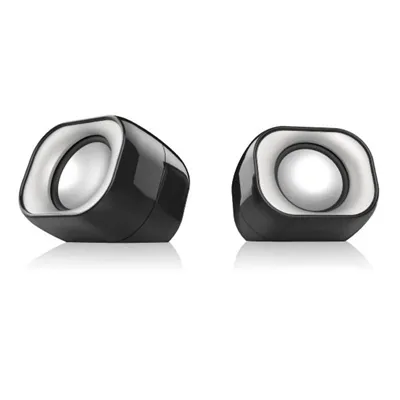 Nilox Altavoces 2.0 2W USB Negros, Sin alimentación. 