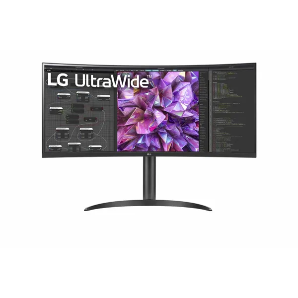 Monitor Profesional Ultrapanorámico Curvo LG 34WQ75C-B 34'/ WQHD/ Multimedia/ Regulable en altura/ Negro