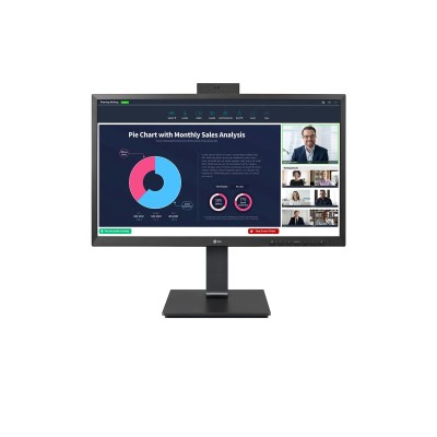 Lg 24bp750c-b monitor 23.8" rj45 usbc webcam aa mm