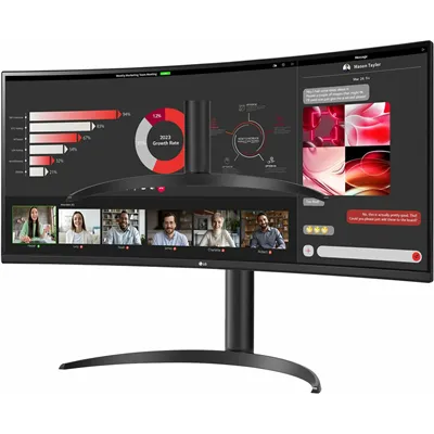 Lg 34wr55qc-b monitor 34" wqhd 2xhdmi dp usbc cur