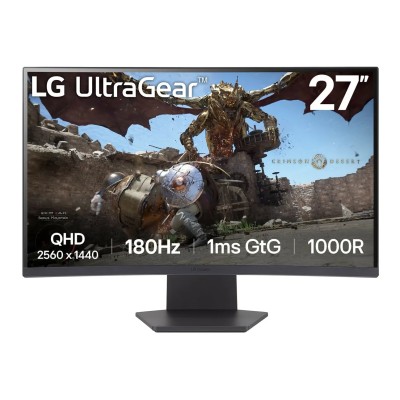 Monitor Gaming Curvo LG UltraGear 27GS60QC-B 27'/ QHD/ 1ms/