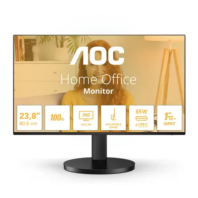 AOC 24B3CF2 23.8'/ Full HD/ Multimedia/ Regulable en altura/