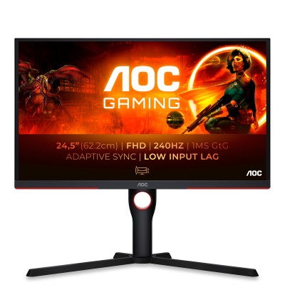 AOC Gaming 25G3ZM 24.5'/ Full HD/ 0.5ms/ 240Hz/ VA/ Regulable