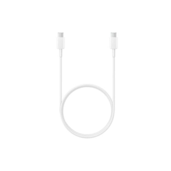 Cable USB 2.0 Tipo-C Samsung EP-DA705BWEGWW/ USB Tipo-C Macho - USB Tipo-C Macho/ 1m/ Blanco