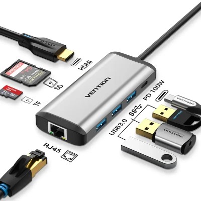 Docking USB Tipo-C Vention CNDHB/ 1xHDMI/ 3xUSB/ 1xUSB Tipo-C