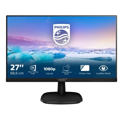 Monitor Philips 273V7QDAB 27'/ Full HD/ Multimedia/ Negro