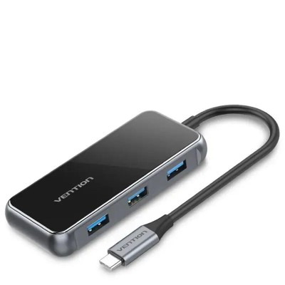 Docking USB Tipo-C Vention TFFHB/ 1xHDMI 4K/ 3xUSB/ 1xRJ45/