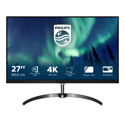 Monitor Profesional Philips 276E8VJSB 27'/ 4K/ Negro Metalizado