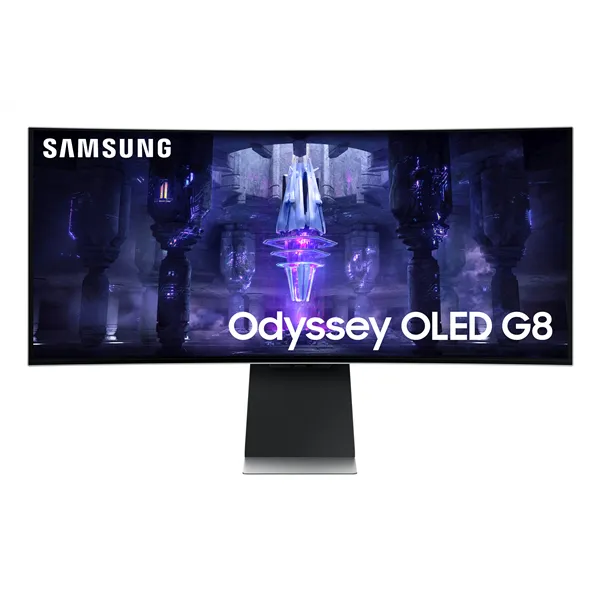 Smart Monitor Gaming Ultraparonámico Curvo Samsung OdysseyG8 S34BG850SU 34'/ UWQHD/ Smart TV/ 0.1ms/ 175Hz/ OLED/ Regulable en a