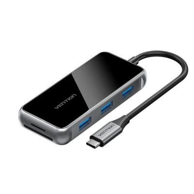 Docking USB Tipo-C Vention TFMHB/ 1xHDMI/ 3xUSB/ 1xUSB Tipo-C