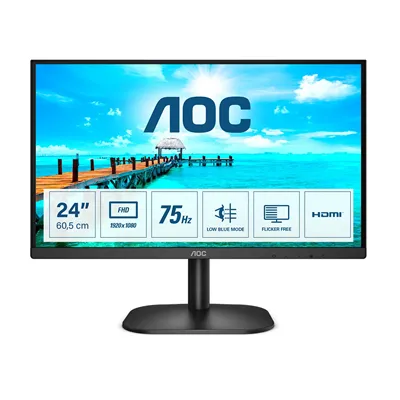 AOC 24B2XHM2 24" Monitor LED FHD 5ms HDMI/VGA 75Hz