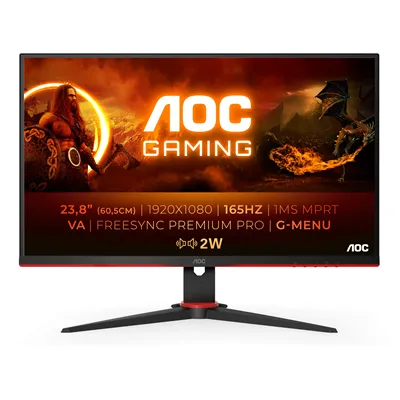 AOC Gaming 24G2SAE 23.8'/ Full HD/ 1ms/ 165Hz/ VA/ Multimedia/