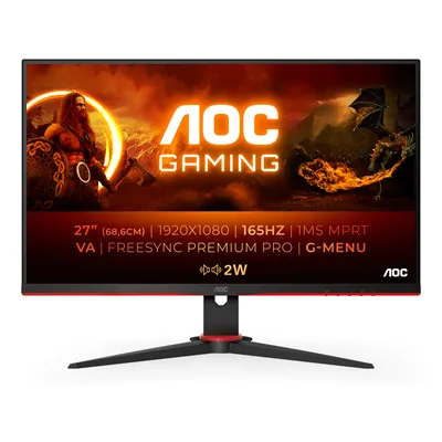 AOC Gaming 27G2SAE 27'/ Full HD/ 1ms/ 165Hz/ VA/ Multimedia/