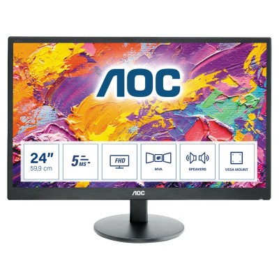 AOC M2470SWH 23.6'/ Full HD/ Multimedia/ Negro