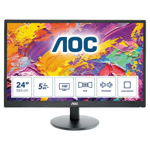 AOC M2470SWH 23.6'/ Full HD/ Multimedia/ Negro