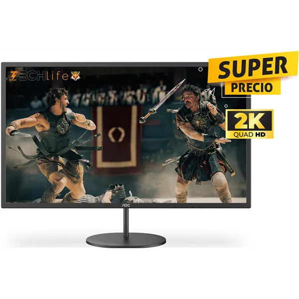 AOC Q32V4 32" Monitor PRO QHD 2K Ultra LED HDMI/DP/Altavoces 4ms 75Hz