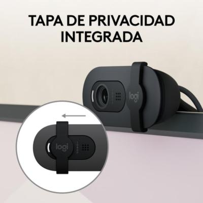 Logitech Webcam Brio 100 FHD 2Mp Grafito, USB