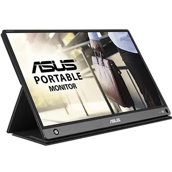 Monitor Portátil Asus ZenScreen Go MB16AHP 15.6'/ Full HD/ Multimedia/ Plata y Negro