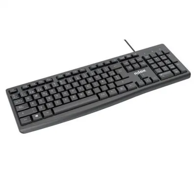 Nilox Kit Teclado multimedia y Mouse 1200 DPi por cable USB