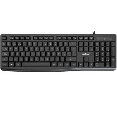 Nilox Kit Teclado multimedia y Mouse 1200 DPi por cable USB