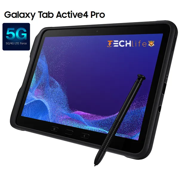 Samsung Galaxy Tab Active4 Pro 5G+WiFi 10.1'128GB 6GB Octacore con Stylus, Negro