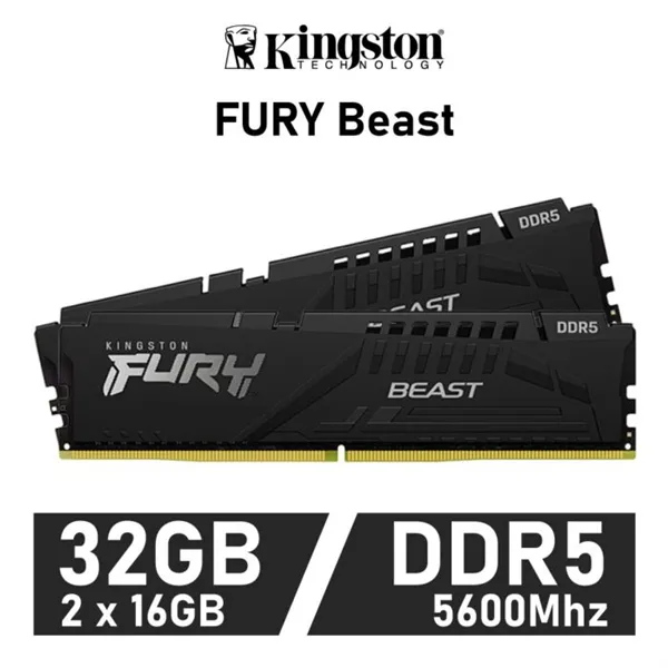 Kingston Fury Beast KIT 32GB DDR5 5600MHz 1.25v CL36 ( 2x16GB)